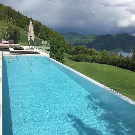 Attersee Luxury Design Villa With Dream Views, Large Pool And Sauna Nussdorf am Attersee Extérieur photo