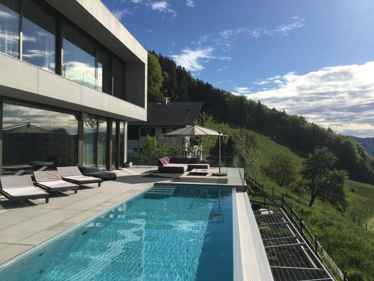 Attersee Luxury Design Villa With Dream Views, Large Pool And Sauna Nussdorf am Attersee Extérieur photo