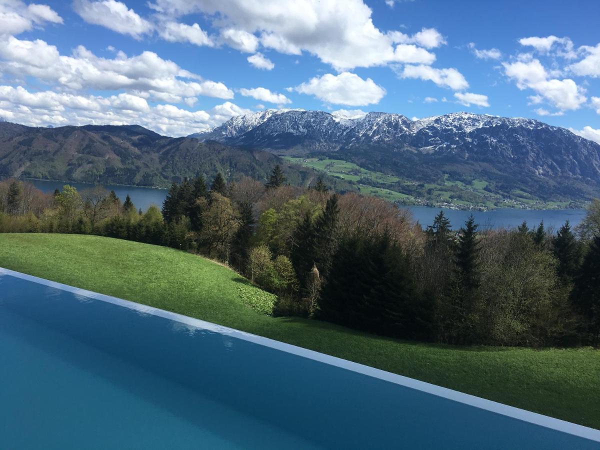 Attersee Luxury Design Villa With Dream Views, Large Pool And Sauna Nussdorf am Attersee Extérieur photo